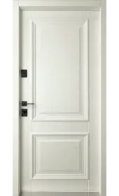 Общий вид двери Акцент Фанера Серая с внутренней стороны