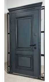 Узор двери Акцент Фанера Серая