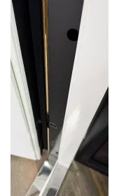 Вхідні двері «Копенгаген», товщина полотна 96 мм (2 контури), склопакет, накладки композитна касета 16 мм/ МДФ 26 мм