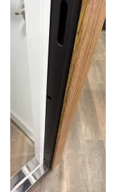 Вхідні двері «Копенгаген», товщина полотна 96 мм (2 контури), склопакет, накладки композитна касета 16 мм/ МДФ 26 мм