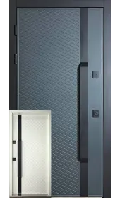 Входная уличная дверь Дионис Фанера Серая