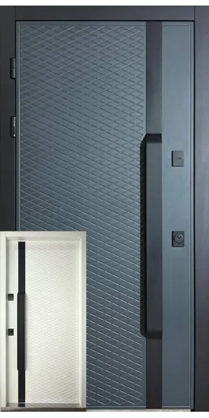 Входная уличная дверь Дионис Фанера Серая Входная уличная дверь Дионис Фанера Серая