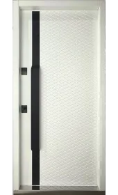 Общий вид двери Дионис Фанера Серая с внутренней стороны