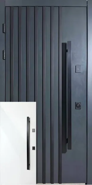 Входная уличная дверь Энцо Фанера Серая Входная уличная дверь Энцо Фанера Серая