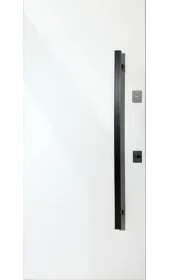 Общий вид двери Энзо Фанера Серая с внутренней стороны