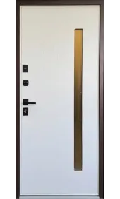 Загальний вигляд дверей Фрост-K зі склопакетом з внутрішньої сторони