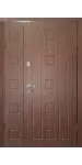Полуторные уличные входные двери, модель «Квадрат»