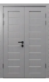 Двійні міжкімнатні двері «Modern-02-2» колір Бетон Кремовий