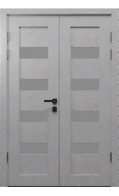 Двойные межкомнатные двери «Modern-26-2» цвет Бетон Кремовый