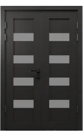 Двійні міжкімнатні двері «Modern-26-2» колір Венге Південне