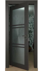 Міжкімнатні роторні двері «Modern-37-roto» колір Антрацит