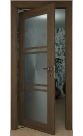 Міжкімнатні роторні двері «Modern-37-roto» колір Дуб Портовий