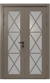 Розпашні міжкімнатні двері «Modern-45-2» колір Какао Супермат