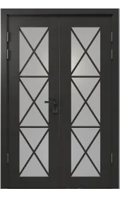 Распашные межкомнатные двери «Modern-45-2» цвет Венге Южное