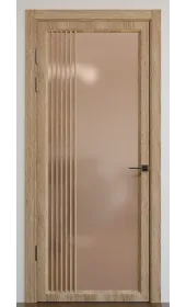 Межкомнатная дверь с зеркалом «Modern-72-mirror bronze satyn» Фаворит