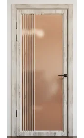 «Modern-72-mirror bronze satyn»‎ колір крафт білий