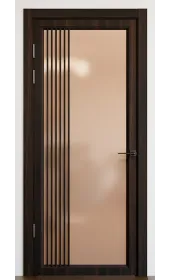 Межкомнатная дверь с зеркалом «Modern-72-mirror bronze» Фаворит