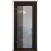Межкомнатная дверь с зеркалом «Modern-72-mirror grafit satyn»‎ цвет орех мореный темный