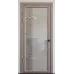 Міжкімнатні двері з дзеркалом «Modern-72-mirror milk»‎ колір бетон кремовий