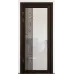Міжкімнатні двері з дзеркалом «Modern-72-mirror milk»‎ колір горіх морений темний