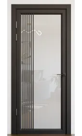 Міжкімнатні двері з дзеркалом «Modern-72-mirror milk»‎ Фаворит