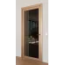 Міжкімнатні фарбовані двері з дзеркалом «Modern-72-painted mirror black» колір сіро-бежевий