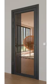 «Modern-72-painted mirror bronze» колір графіт