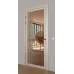 Міжкімнатні фарбовані двері з дзеркалом «Modern-72-painted mirror bronze» колір бежевий