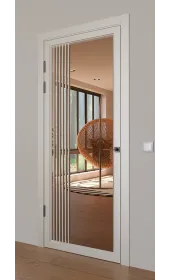 «Modern-72-painted mirror bronze» колір білий 