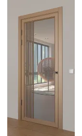 «Modern-72-painted mirror grafit» колір сіро-бежевий