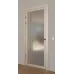 Межкомнатная крашеная дверь с зеркалом «Modern-72-painted mirror grafit satyn» цвет бежевый