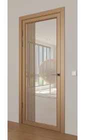 «Modern-72-painted mirror milk» цвет серо-бежевый