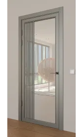 «Modern-72-painted mirror milk» цвет серый