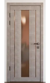 «Modern-74-mirror bronze satyn»‎ колір білий супермат