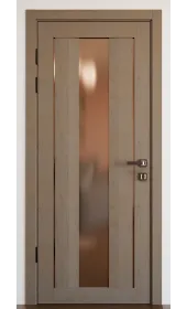 «Modern-74-mirror bronze satyn»‎ колір антрацит