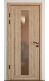 Міжкімнатні двері з дзеркалом «Modern-74-mirror bronze satyn»‎ Фаворит