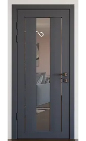 «Modern-74-mirror grafit»‎ цвет антрацит