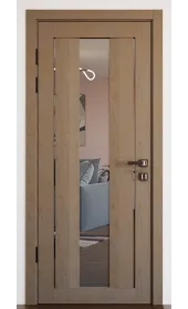 «Modern-74-mirror grafit»‎ цвет какао супермат