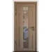 Межкомнатная дверь с зеркалом «Modern-74-mirror grafit»‎ цвет какао супермат