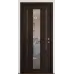 Межкомнатная дверь с зеркалом «Modern-74-mirror grafit»‎ цвет орех мореный темный