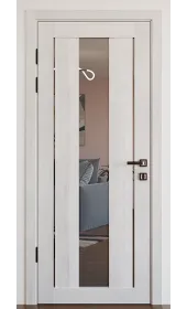 Межкомнатная дверь с зеркалом «Modern-74-mirror grafit» Фаворит