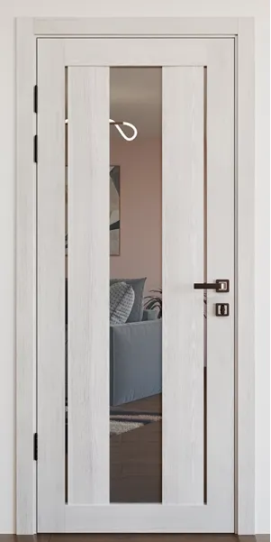 Межкомнатная дверь с зеркалом «Modern-74-mirror grafit» Фаворит