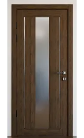 Межкомнатная дверь с зеркалом «Modern-74-mirror grafit satyn» Фаворит