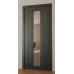 Міжкімнатні фарбовані двері з дзеркалом «Modern-74-painted mirror grafit» колір графіт