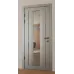 Міжкімнатні фарбовані двері з дзеркалом «Modern-74-painted mirror grafit» колір сірий