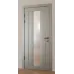 Межкомнатная крашеная дверь с зеркалом «Modern-74-painted mirror grafit satyn» цвет серый