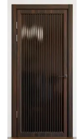 Межкомнатная дверь с зеркалом «Modern-75-mirror black» Фаворит