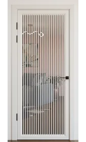 «Modern-75-mirror grafit»‎ цвет белый супермат