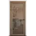Міжкімнатні двері з дзеркалом «Modern-75-mirror grafit»‎ колір какао супермат