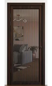 Межкомнатная дверь с зеркалом «Modern-75-mirror grafit» Фаворит